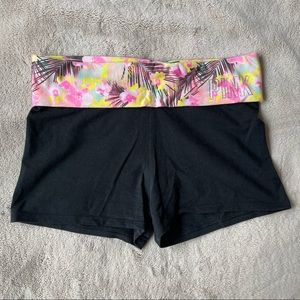 PINK Tropical Yoga Shorts